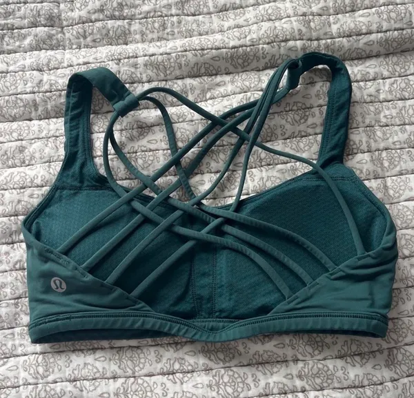 Lululemon dark green bra - Image 2