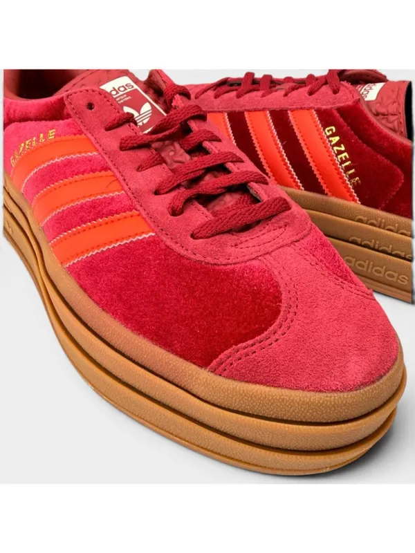 adidas Gazelle Bold W Sneakers Red Gum Womens 8.5 IG4388 New Box - Image 16