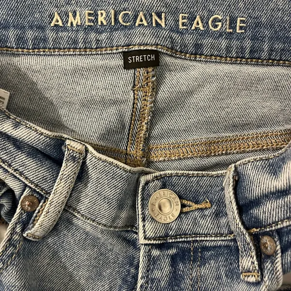 American Eagle High Rise Stretch Ripped Jeans - Image 2