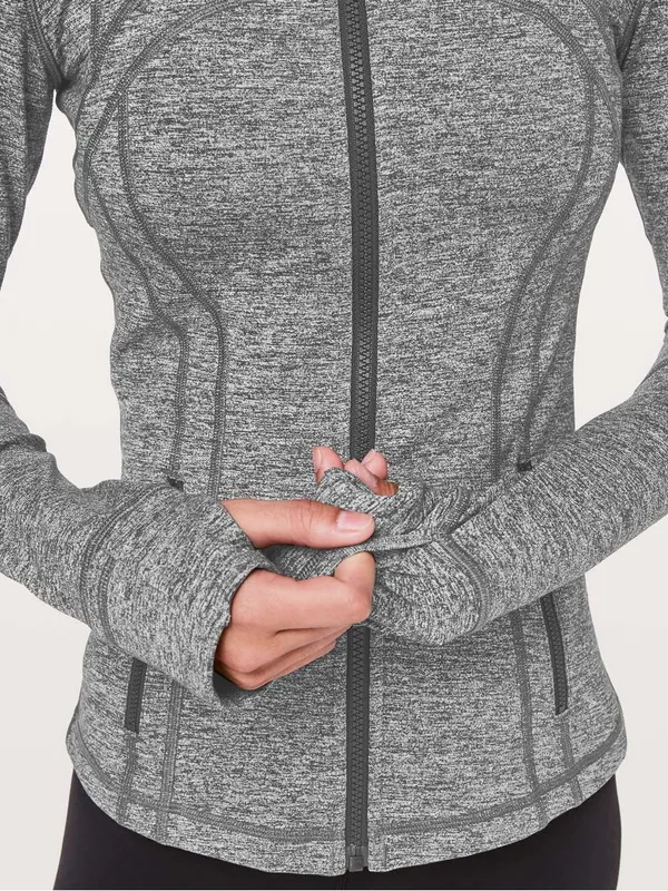 Lululemon Define Jacket Heathered Black Luon Size 4 - Image 3