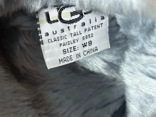Ugg gray paisley tall boots size 8 - Image 9