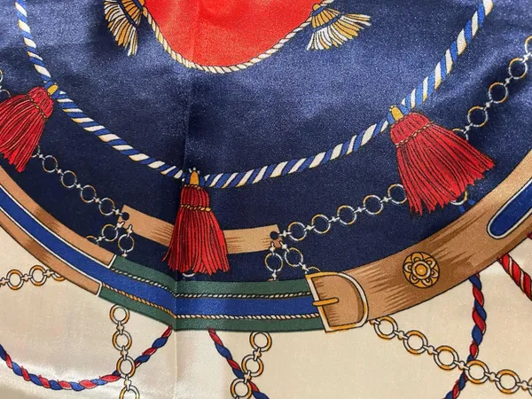 Vintage Regal Carriage&Horse EQUESTRIAN oversized square Silk Scarf 35/35 - Image 11