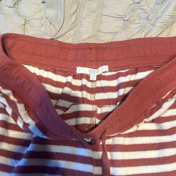 Z Supply Z support white and red striped pj short medium - Image 2