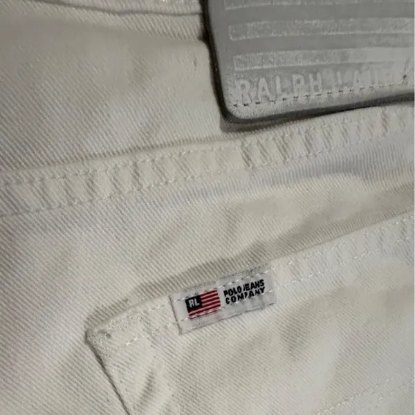 Polo Jeans Co Ralph Lauren White Denim Shorts Women 10 5 Inch Saturday Short y2k - Image 11