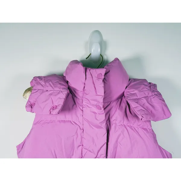Lululemon Wunder Puff Super Cropped Vest Hooded Size 0 Dahlia Mauve Pink Outdoor - Image 11