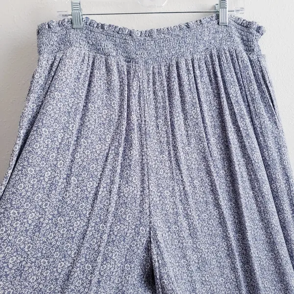 American Eagle Floral Straight Wide Leg Boho Pants - Image 8