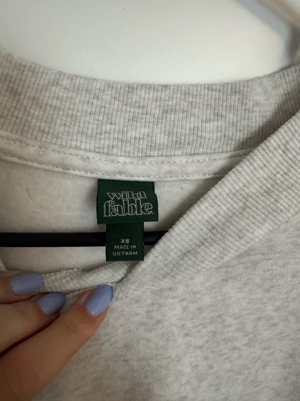 Target Sweater Cropped Wild Fable grey - Image 3