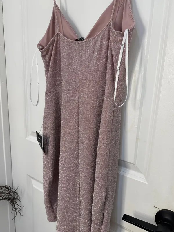 Lulu's Shimmery Light Pink mini dress - Image 7