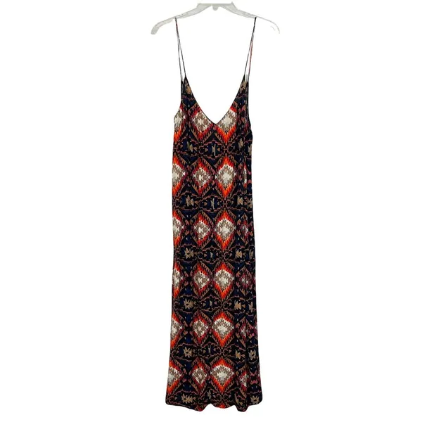 ZARA Boho Sleeveless Maxi Side Slits Dress Size S - Image 2