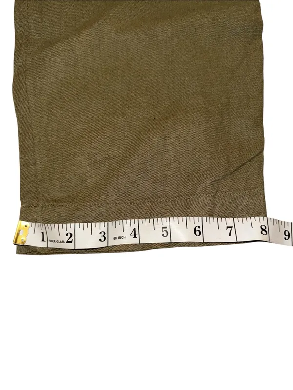 Old Navy Women’s Olive Green Linen Pants size large NWT - Image 8