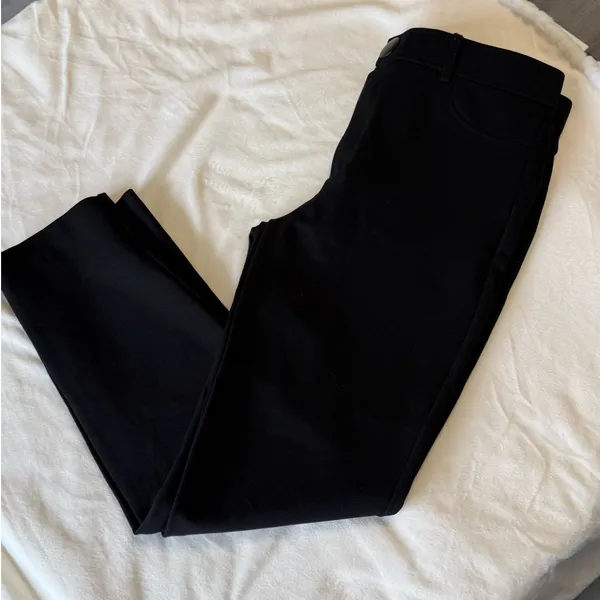 ZARA Black High-Rise Skinny Chino Pants - Size XL - Image 4