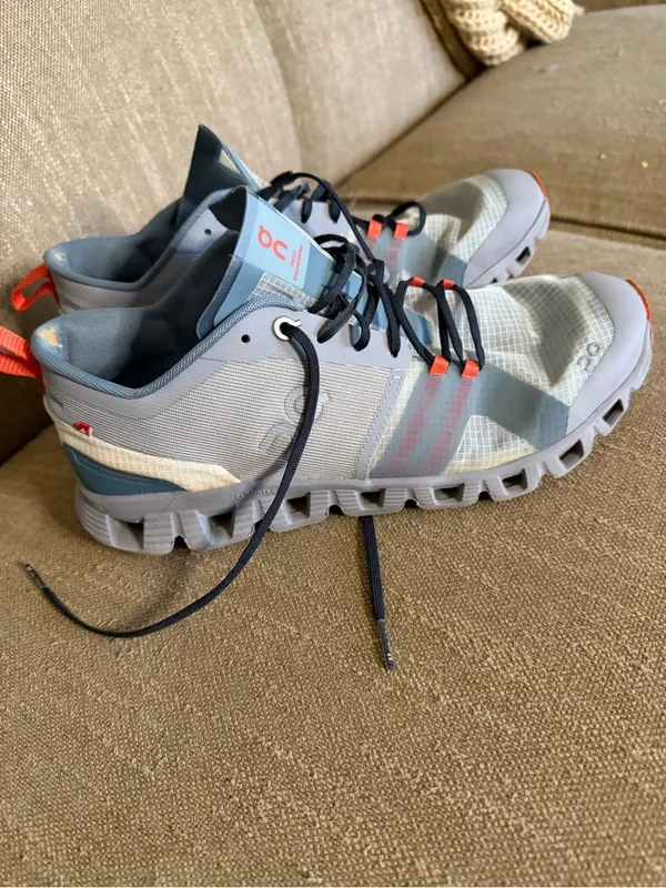 On Running Cloud X Shift Women's 10.5 Alloy Red Gray Athletic Training Shoes - Image 2