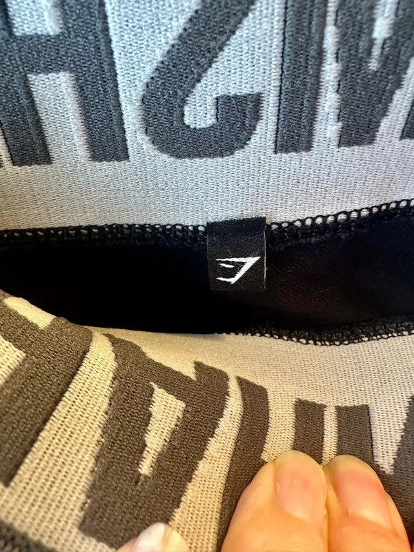 Gymshark Women’s Flex Collection Black Logo Band Athletic Shorts - Image 6