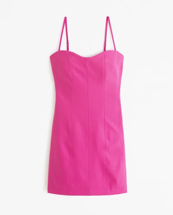 Abercrombie & Fitch Pink Corset Mini Dress - Image 3