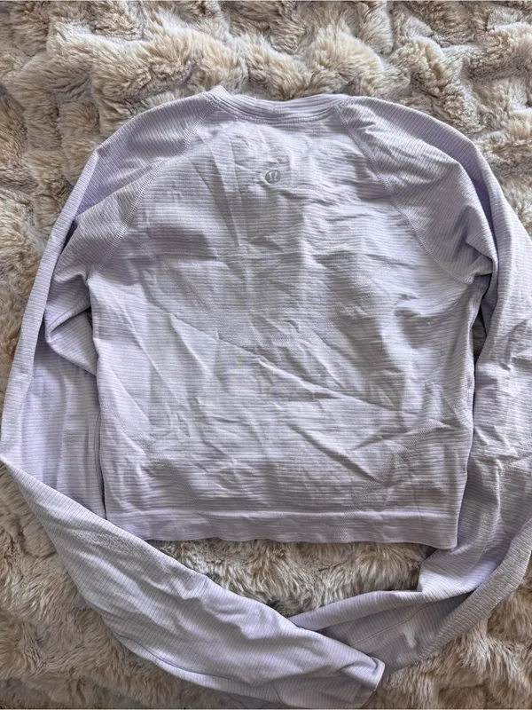 Lululemon Swiftly Tech Cropped Long Sleeve 2.0 size 4 - Image 3
