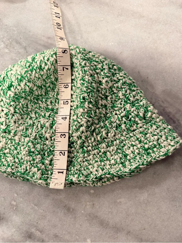 Handmade Crochet Bucket Hat 100% Cotton Lightweight Packable Festival Boho Beach - Image 5