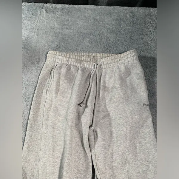 Aritzia TNA sweatfleece Gray Jogger Sweatpants boyfriend fit small - Image 2