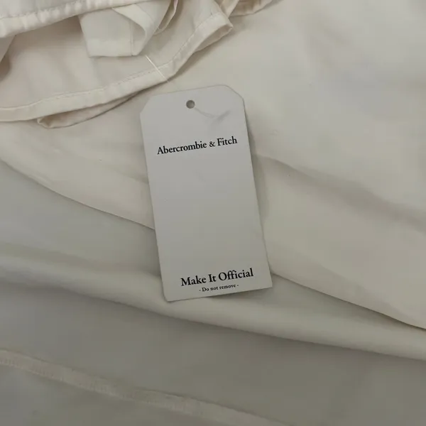 NWT Abercrombie & Fitch A&F Camille Satin Maxi Dress White XL Petite Bridal - Image 6