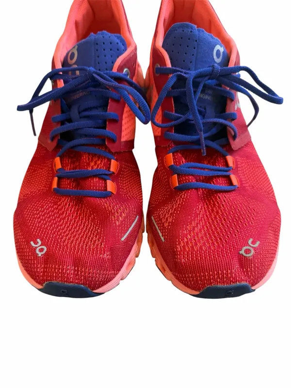 ON Running Women's Red and Blue Cloudflow Sneakers Size 10 - Image 3