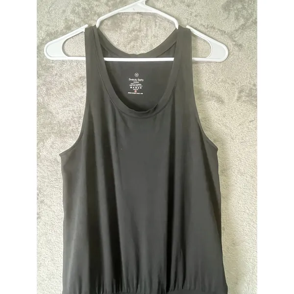 Sweaty Betty Black Sleeveless Athletic Jumpsuit Racerback Tapered Leg Women’s XS - Image 2