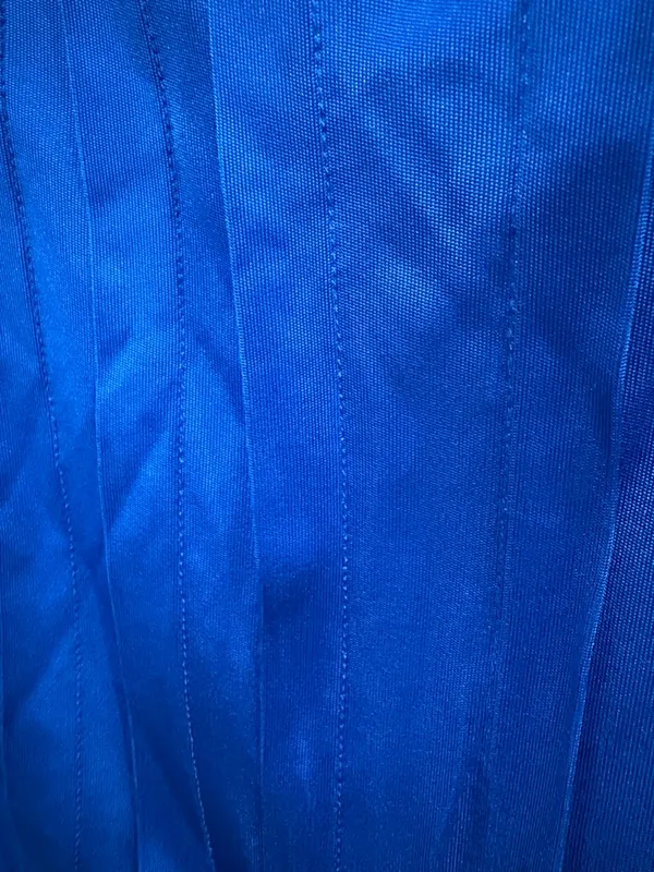 Phoebe Couture Cobalt Blue Pleated Mini Dress - Image 3