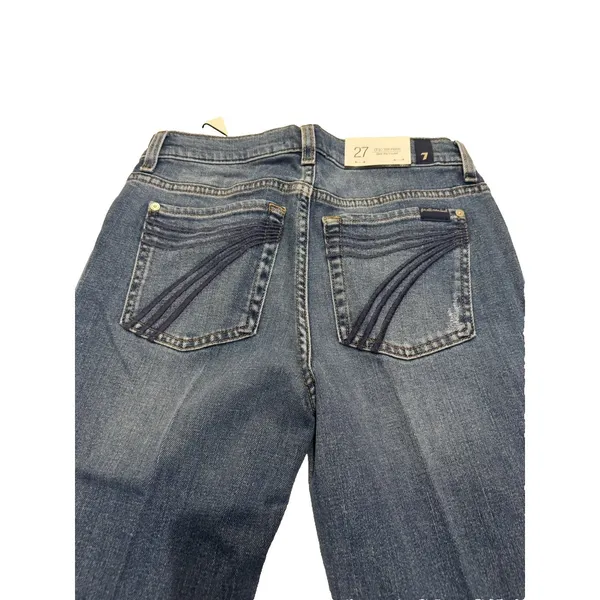 7 For All Mankind Dojo Agadir Tailorless Flare Jeans Size 27 NWT - Image 2