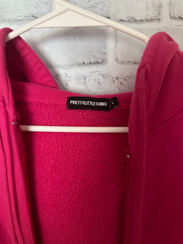 Pretty Little Thing hot pink zip up hoodie - Image 5