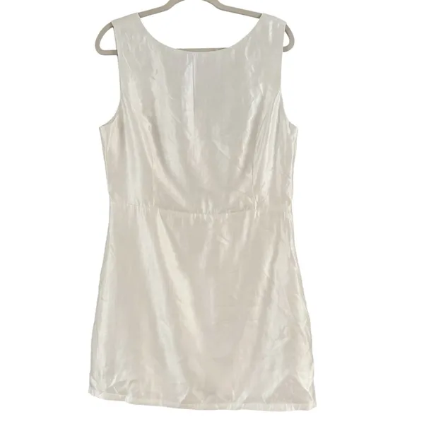 NWD Lulus Sophisticated Selection White Sleeveless Backless Mini Dress Size XL - Image 4