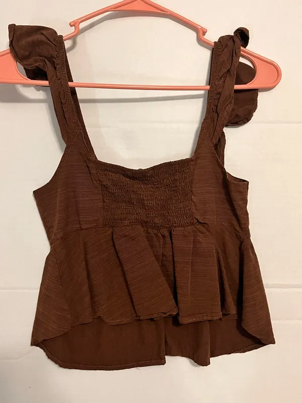 Brown cropped top - Image 3