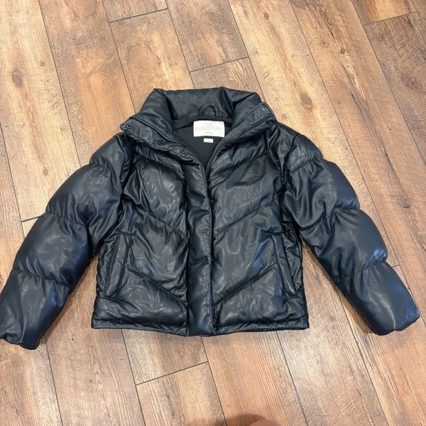 Aritzia Wilfred The Cloud Puff Black Quilted Zip Short Puffer Jacket Women’s XS - Image 3