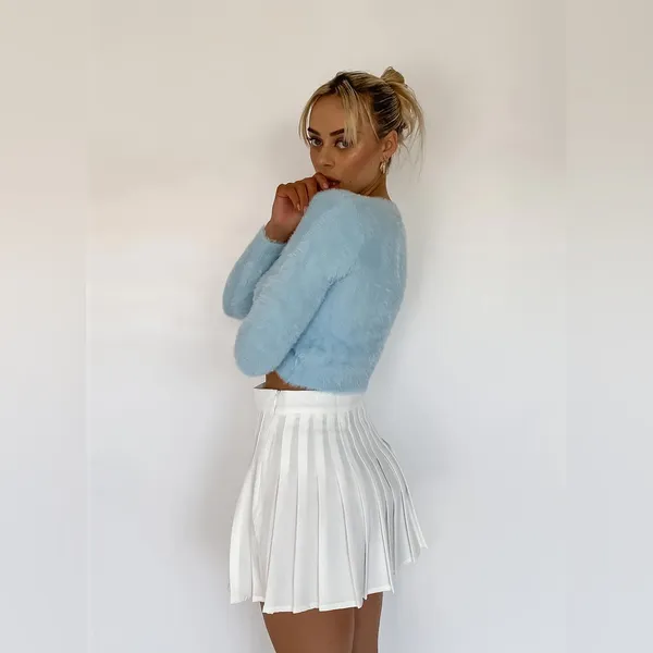 Princess Polly Rosella Mini Skirt in Blue Size 6 New with tag - Image 3