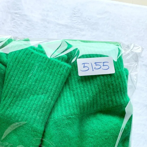 Zara Soft Knit Sweater Womens Size XS Neon Green Wool Blend Crewneck Raglan Cozy - Image 14