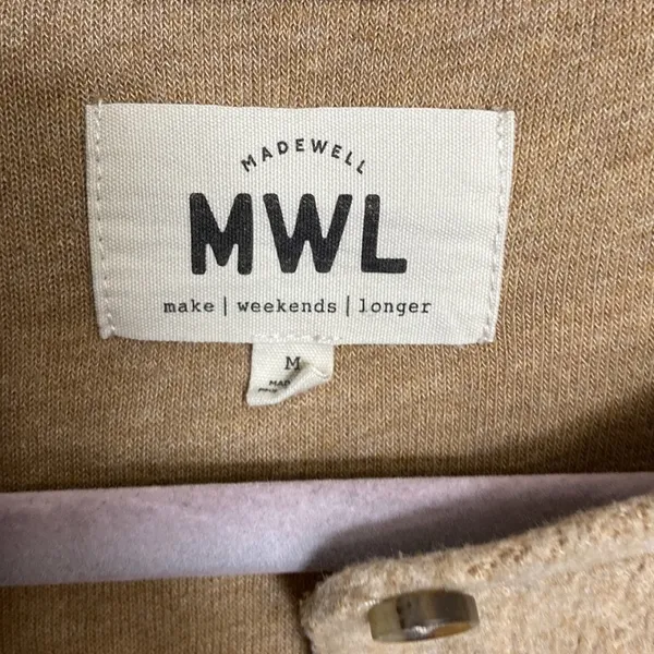 MADEWELL MWL Cozybrushed Henley Top Medium - Image 3