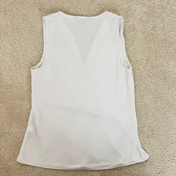 Banana Republic White V-Neck Tank - Image 5