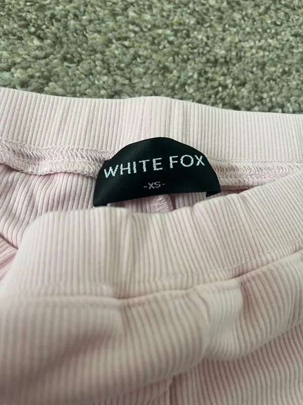 White Fox Boutique pink cotton biker shorts - Image 2