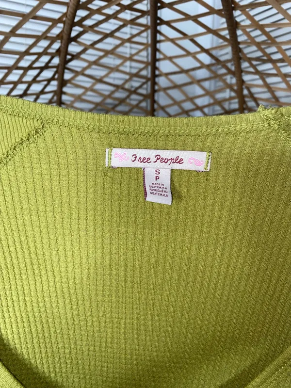 Free People Women’s Thermal Long Sleeve Top Size Small - Image 8