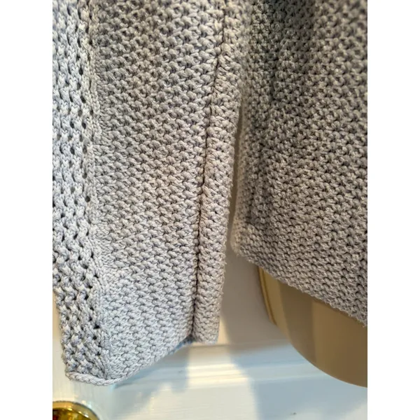 Pendleton Light Blue Cotton Knit Sweater Textured Minimalist Pullover L - Image 7