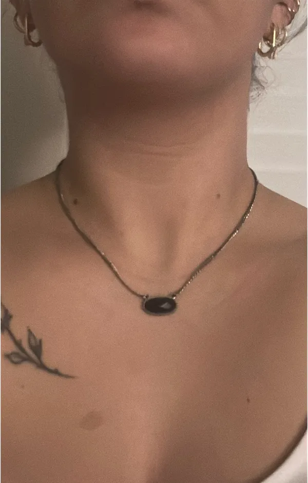 Black Gem Necklace - Image 4