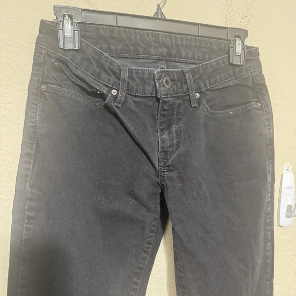 Levi’s Levis Women’s Skinny Jeans Black Denim 27x28 Ankle Classic‎ Low Rise - Image 5
