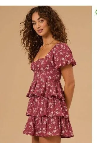 Altar'd State Brynn Floral Tiered Dress Size Medium Nwot - Image 4