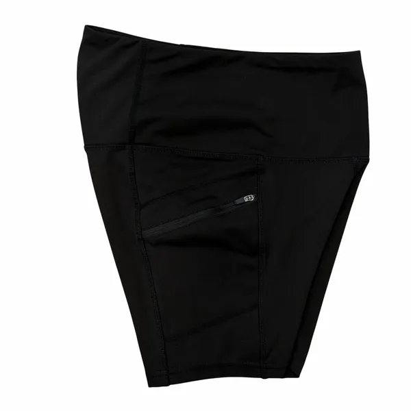 Vogo Athletica Womens S Bike Shorts Black Zip Pockets Stretch Gym Training - Image 3