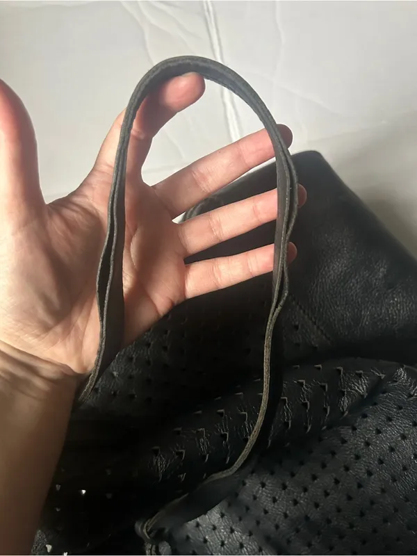 J. Crew Heart Cutout Leather Tote Bag - Image 7