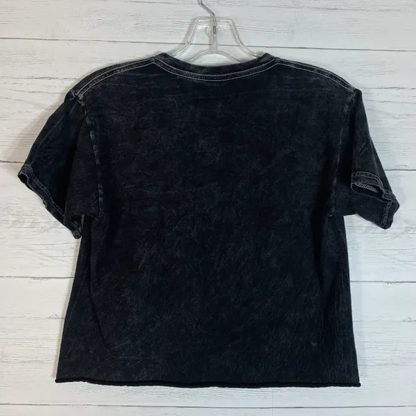 Nickelodeon SpongeBob SquarePants black crop top shirt size XS - Image 3