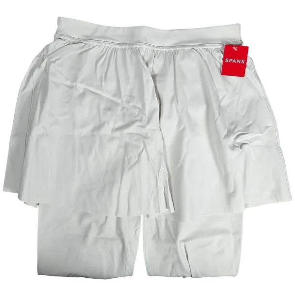 SPANX Booty Boost Skirt Around Knee Pants White Cloud‎ L NWT - Image 3