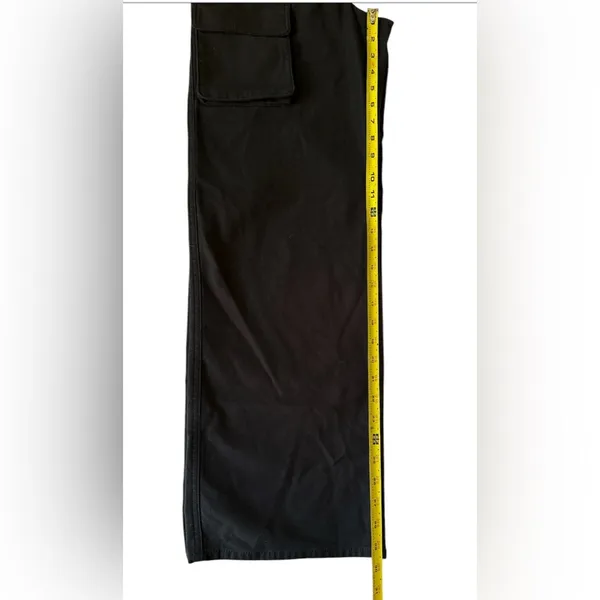 Aritzia Wilfred‎ Free Sz 4 Cargo Pants Women’s Black Noir Wide Leg High Rise - Image 12
