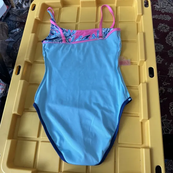 Lilly Pulitzer LaRue One Piece Swimsuit Size 0 - Deep Sea Navy Beach Neon - Image 5