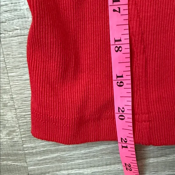 Maeve by Anthropologie Red Corset-Waist Mock Neck Pullover Sweater XS - Image 9