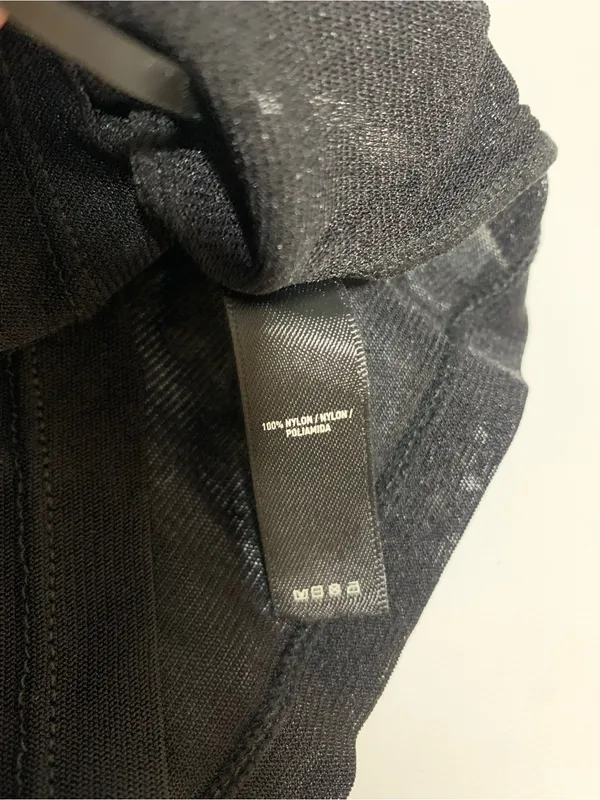 Khy Mesh One Shoulder Black Top - Image 4