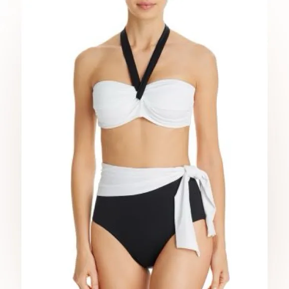 NWT Lauren Ralph Lauren BEL AIR Halter Bandeau Bikini Top - Image 4