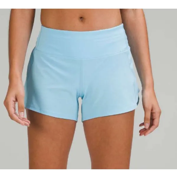 Lululemon Speed Up Mid-Rise Lined Short 4" Blue Chill 6 - Image 2